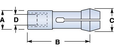 7/16 Gridley Burring Collet 23/64 Round -AO